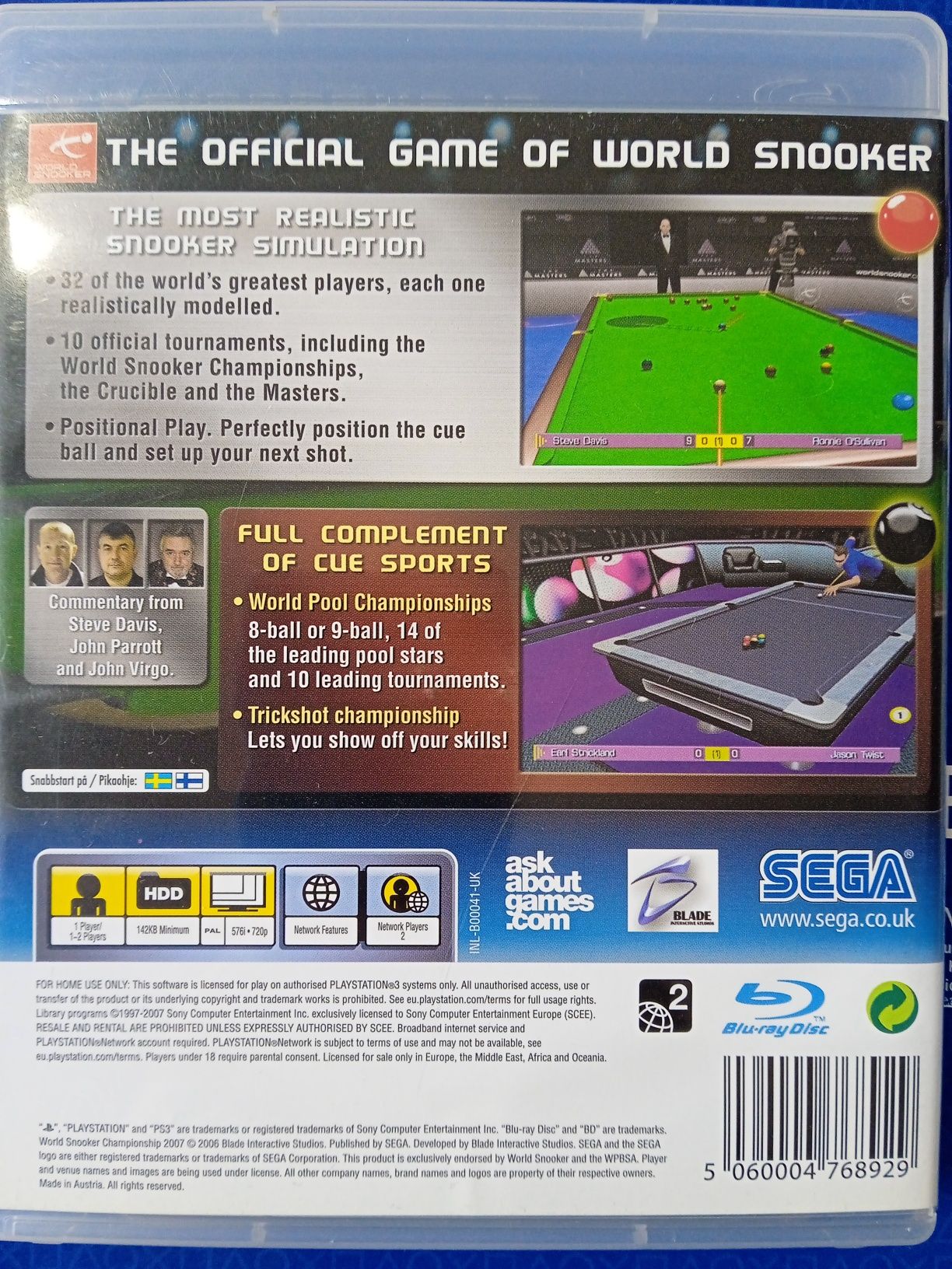 World SNOOKER- gra PS3