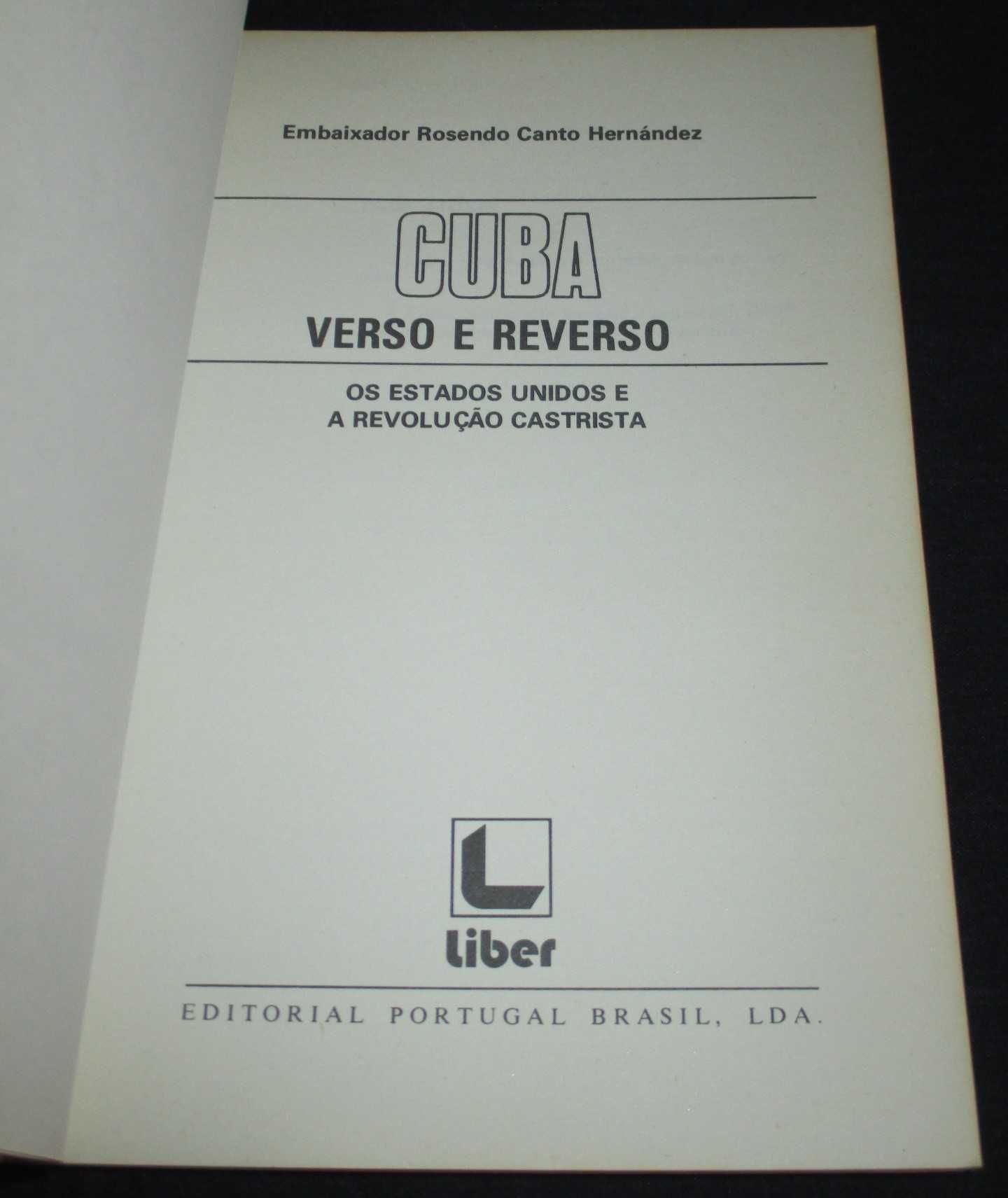 Livro Cuba Verso e Reverso Rosendo Canto Hernández