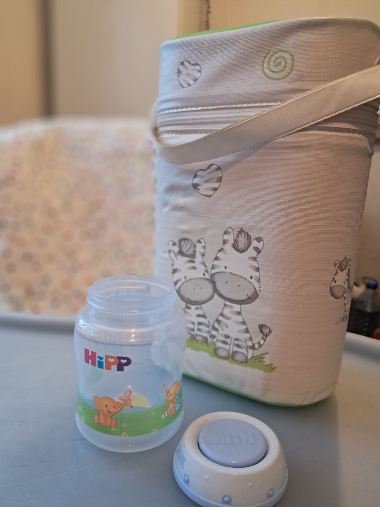 Бутылочка Hipp и термос контейнер Ceba Baby double