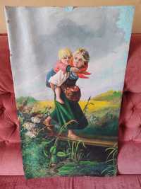 Картина "Дети бегущие от грозы" , масло, художник Маковский К.Е.)