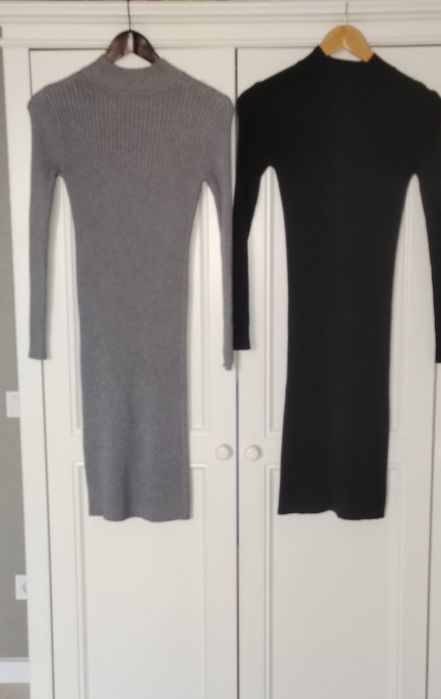 Платье гольф длина миди черного цвета