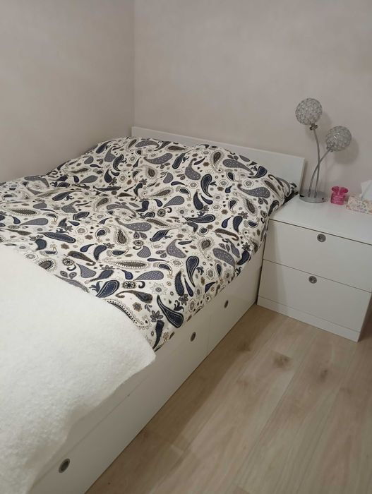 Łóżko 120x200 z mechanizmem podnoszacym+ szafka nocna