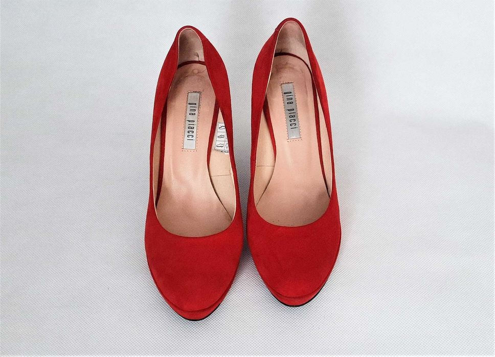 Eleganckie, zamszowe szpilki R 39 GINA PIACCI