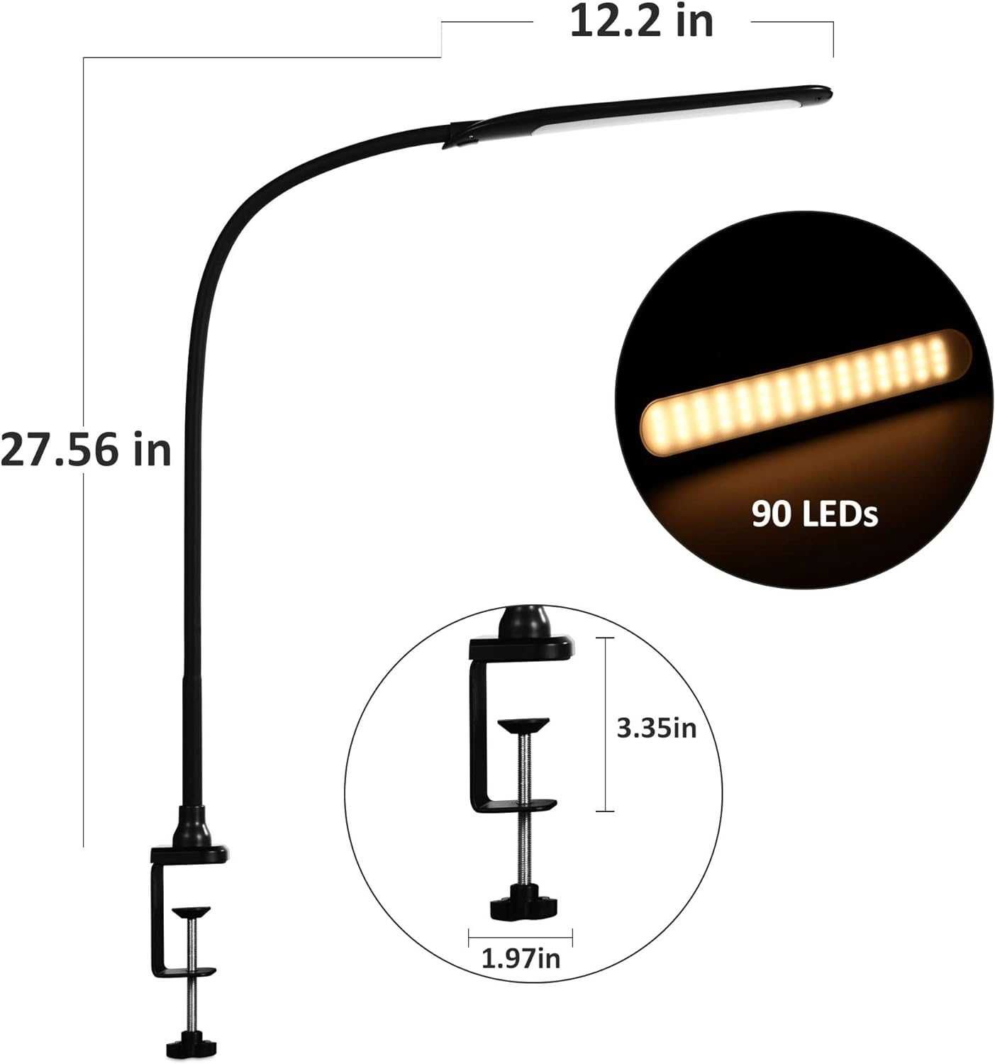 Lampka / lampa / światło / LED / HOKONE / 9W / biała !5525-A!