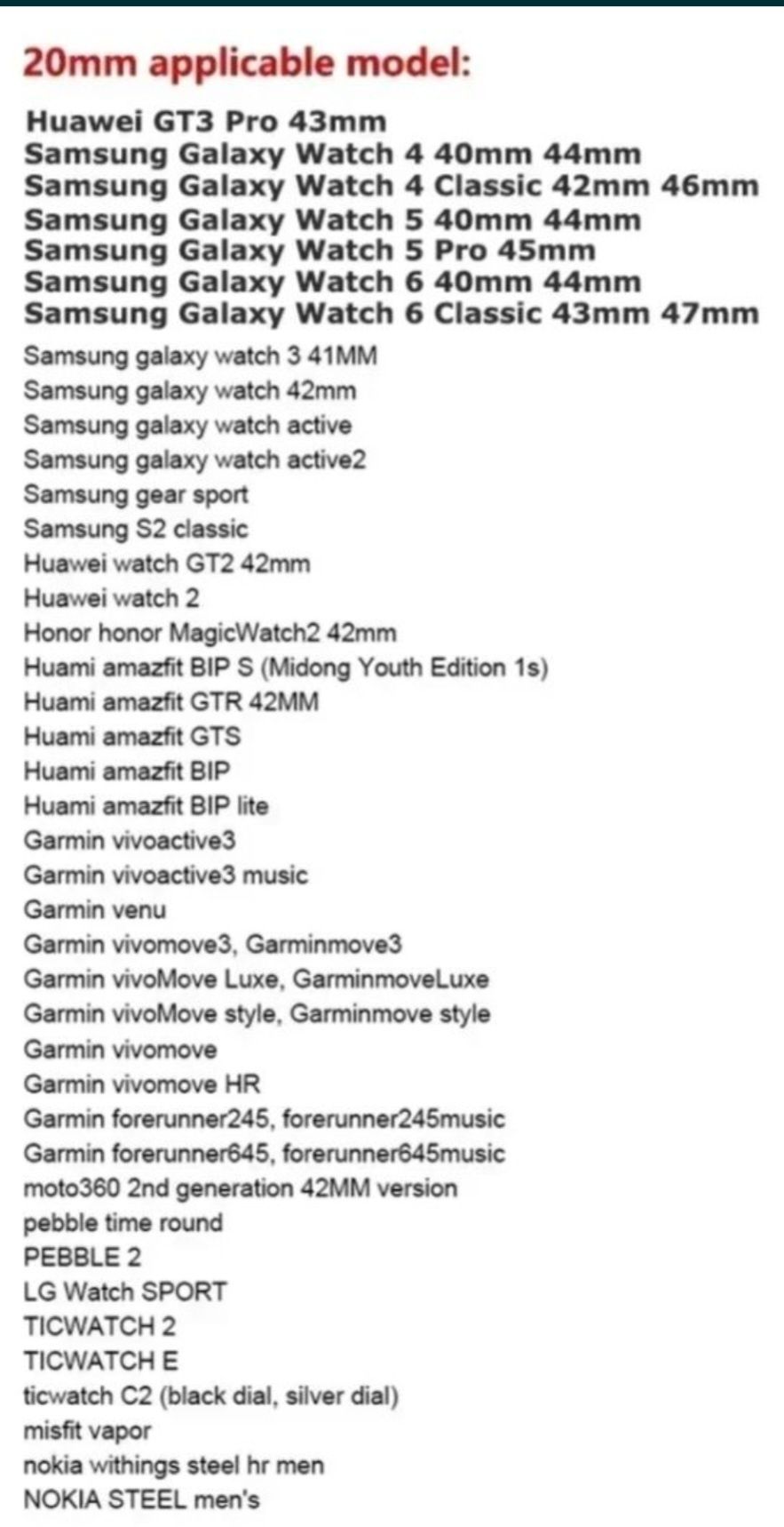 Pasek do smartwatch Samsung Watch 4/5/6 Tactical 20mm - promocja