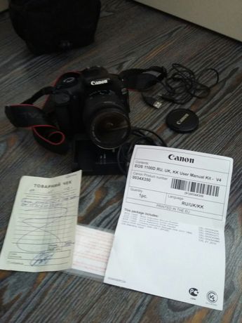 Фотоапарат canon kit 1100d