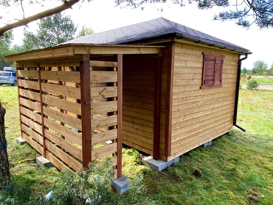 Altana ogrodowa z domkiem narzędziowym Afrodyta 3m x 6m - PRODUCENT