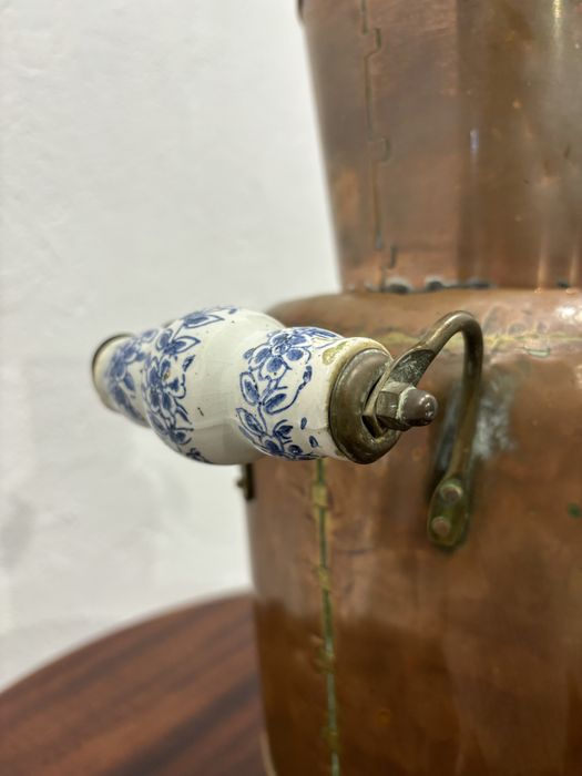 Unikatowy miedziany wazon/dzbanek ręcznie robiony