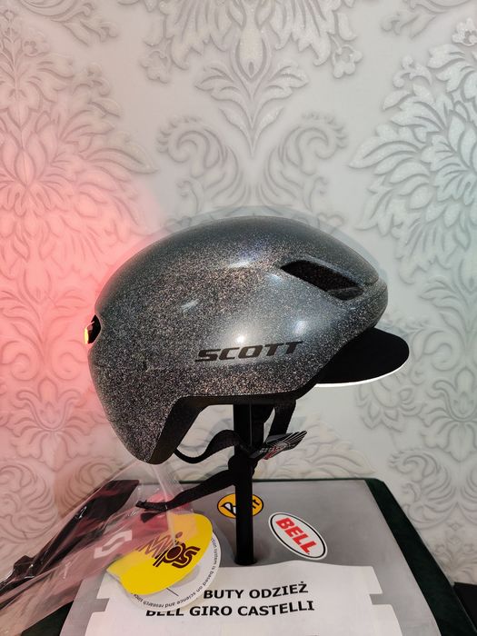 Kask uniwersalny Scott doppio z lampką LED rozmiar S mips