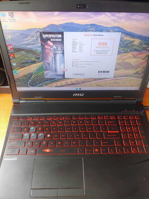 MSI MS-16P6 i5-8300H 2.3Ghz/GTX1050 4Gb/16Gb DDR4/250Gb SSD