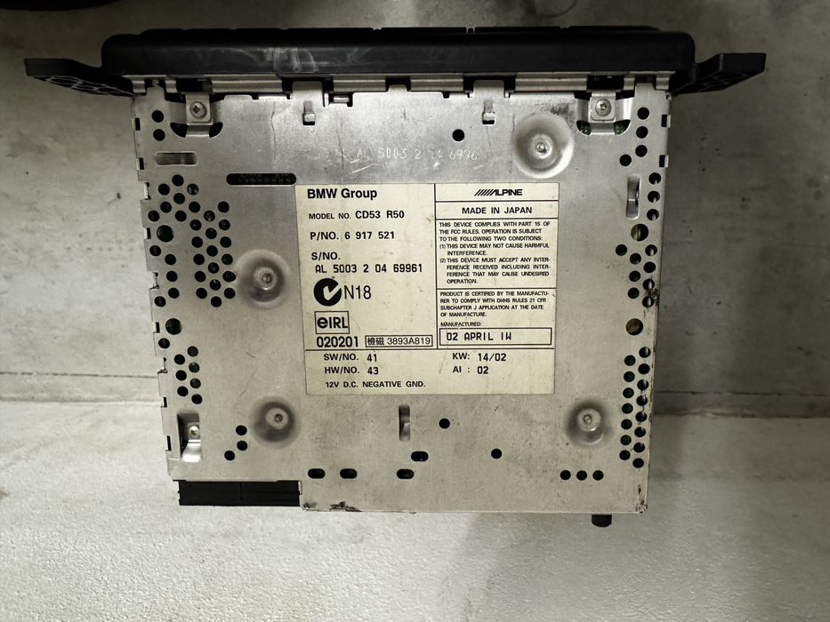 Radio Alpine Mini Cooper R50 R53
