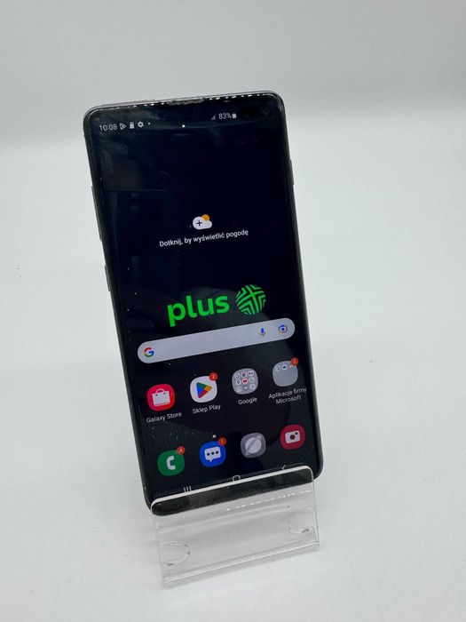 Telefon SAMSUNG GALAXY S10+ 128/8GB PĘKNIĘTY TYŁ od loombard miliz