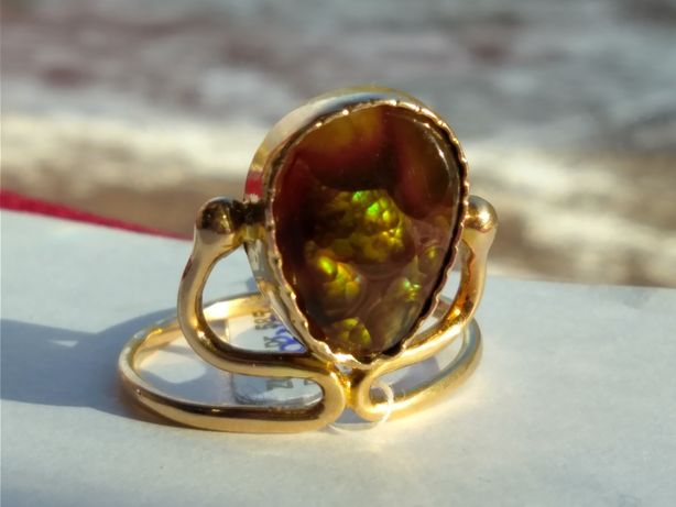 Niezwykły złoty pierścionek Orno, 5.160g,585