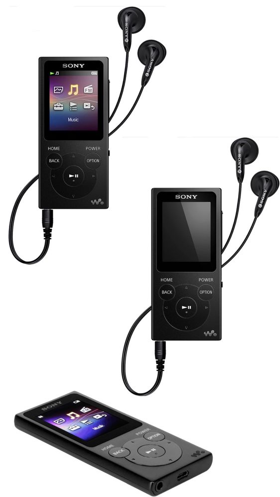 MP3 плеєр Sony NW-E394B Black / Sony NW-E394L Blue