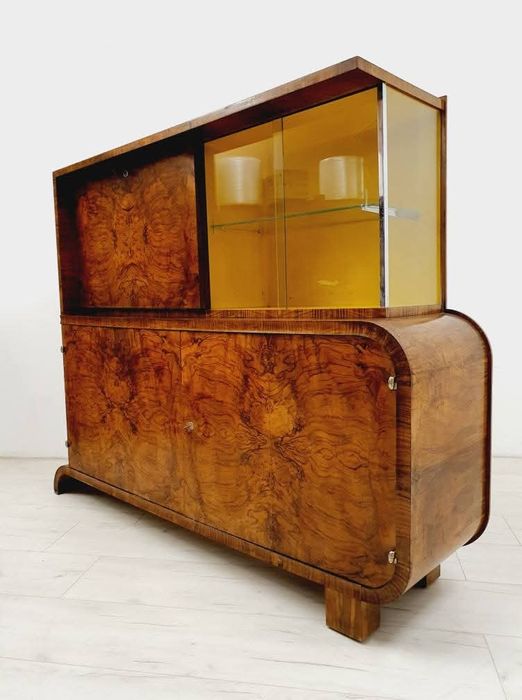 Kredens Witryna Art Deco Jindrich Halabala J 105