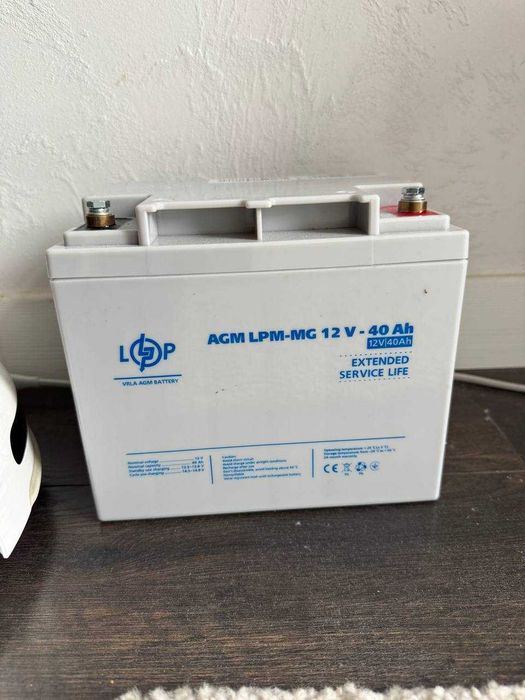 Безперебійник LogicPower LPY-500VA (чиста синусоіда) +AGM 12V 40Ah