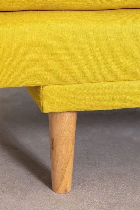 Kanapa sofa rozkładana Birdy żółta z tkaniny Veka DOSTAWA OKAZJA !!!