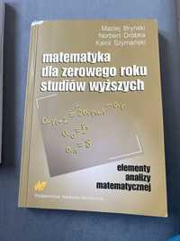 Matematyka dla zerowego roku studiow wyzszych