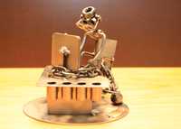 Figurka z metalu programista robotyk - informatyk