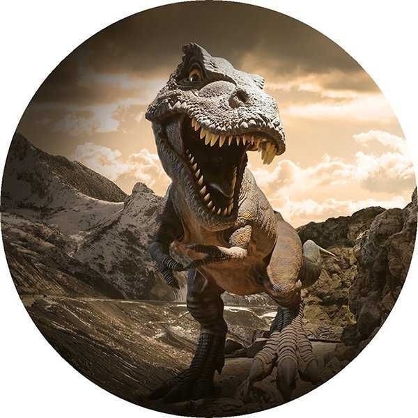 Opłatek na tort Urodziny Dinozaur T-Rex