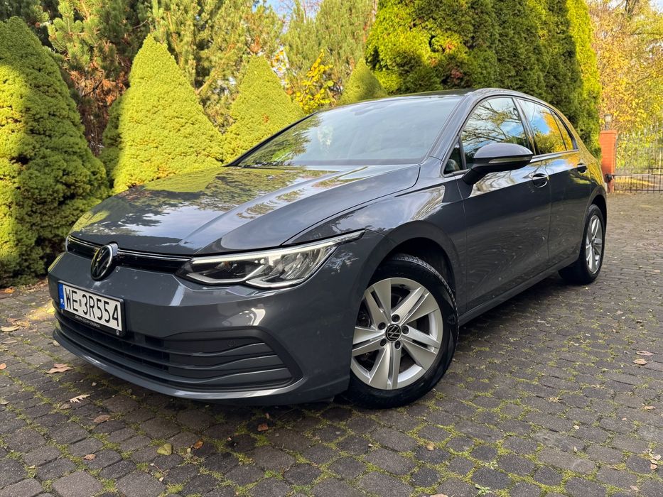 Volkswagen Golf VIII 1.5 EVO TSI, bezwypadkowy, szary kolor, ekonomiczny, 1 właściciel