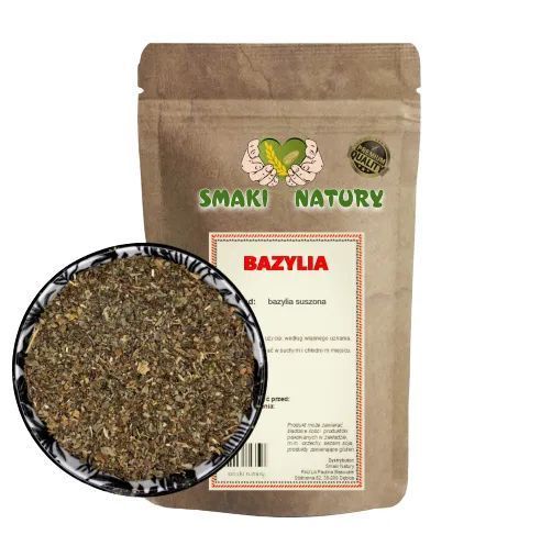 BAZYLIA PREMIUM 200g suszone zioło SmakiNatury