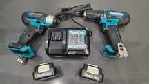 Zestaw CLX224X MAKITA Zakrętarka TD110D + Wiertarka DF333D + Walizka