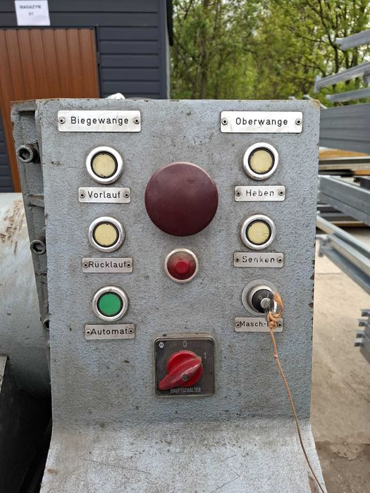 Zaginarka elektryczna 6m plus gilotyna krążkowa
