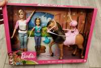 Zestaw Barbie nauka jazdy na koniu Mattel NOWY koń