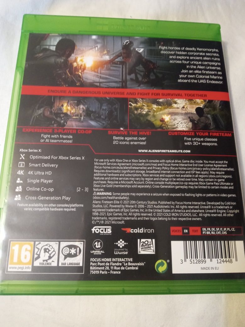 Aliens Fireteam Elite gra Xbox One i Xbox Series X