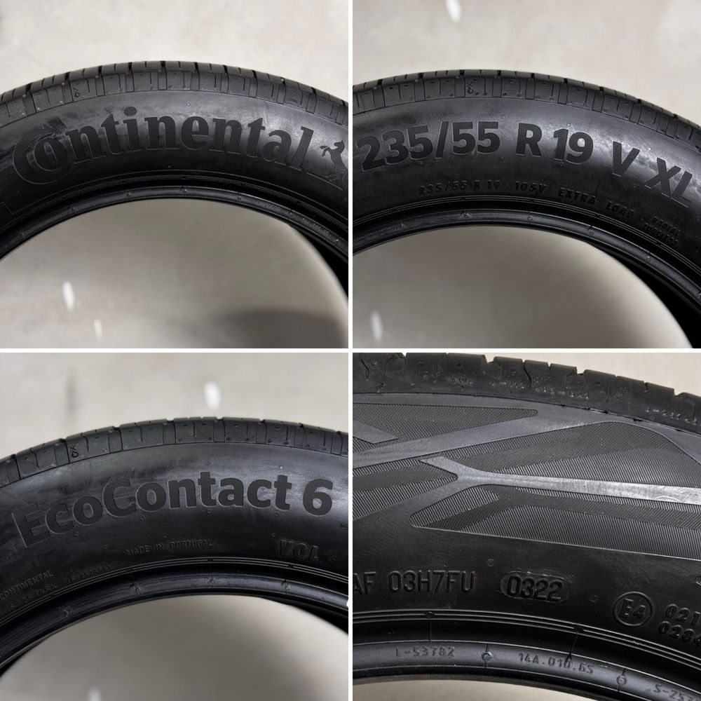 235/55/19 Continental EcoContact 6 літні шини 235 55 R19