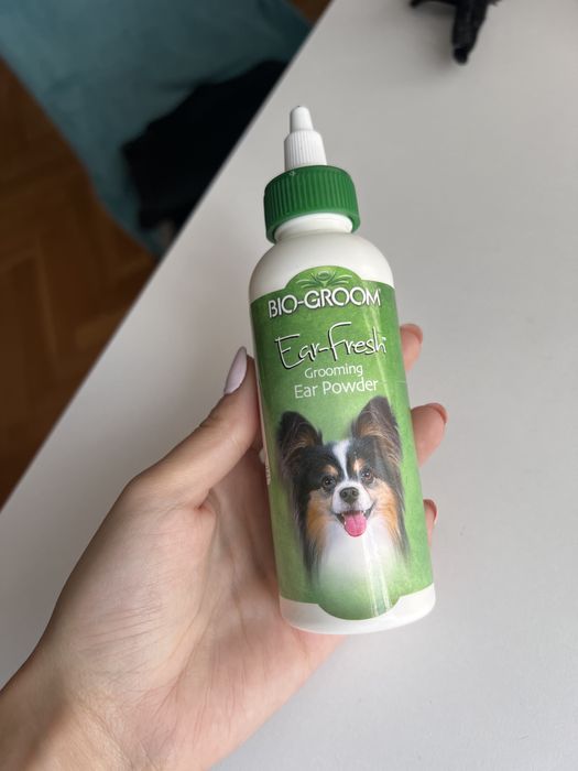 Puder do pielegnacji uszu dla psow