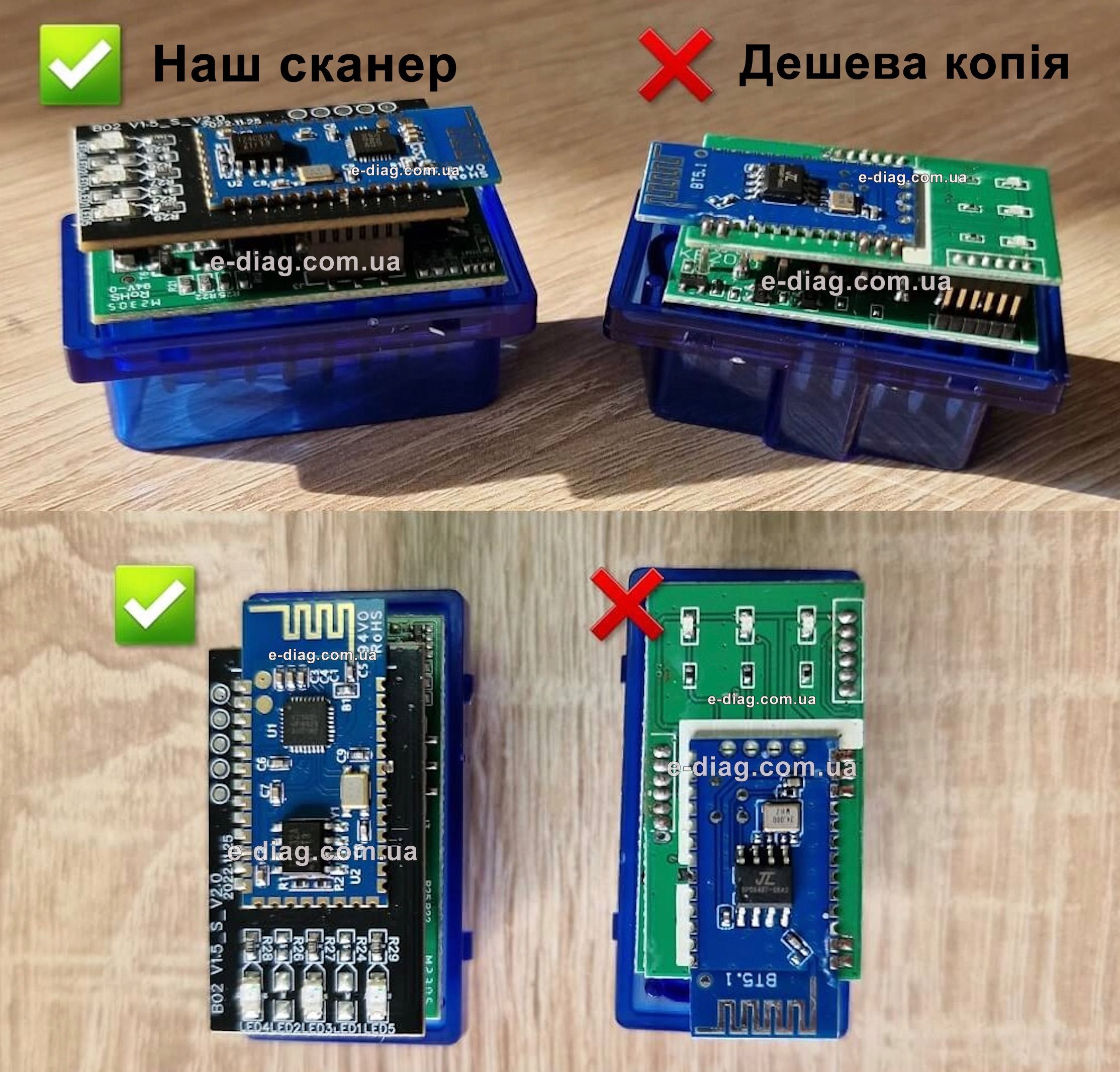 Оригінальний‼️ ELM327 v1.5 2 плати‼️ сканер елм327 для Android OBD2