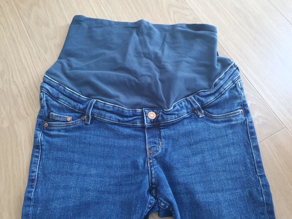 H&M ciążowe 38/M spodnie jeansy dżinsy