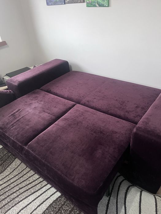 Sofa kanapa 2 osobowa bordo