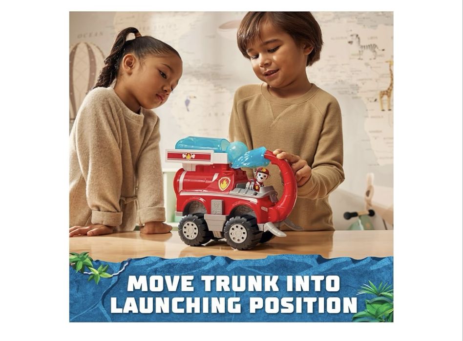 Набір щенячий патруль Маршал з великою машинкою Paw patrol Jungle Pups