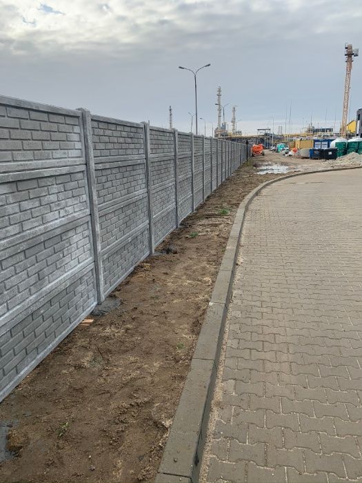 Ogrodzenie betonowe 23, płot betonowy. Producent ogrodzeń betonowych