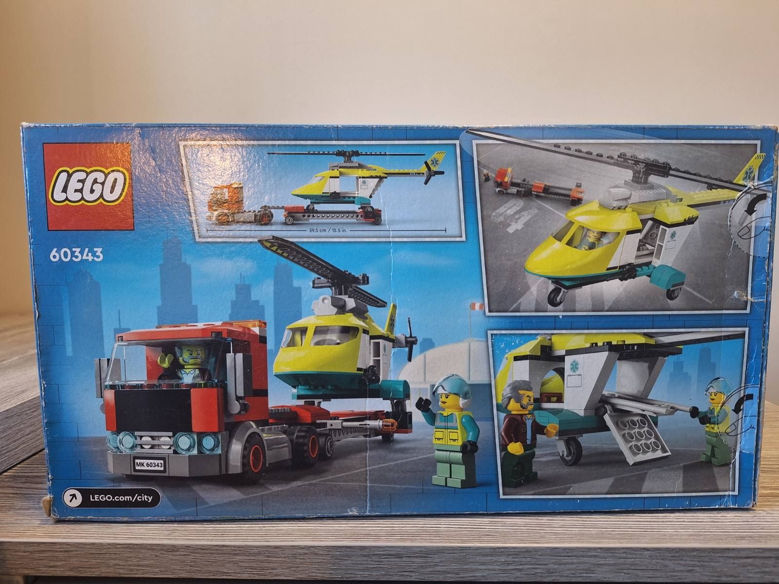 LEGO 60343 Lego City перевезення рятувального гелікоптера