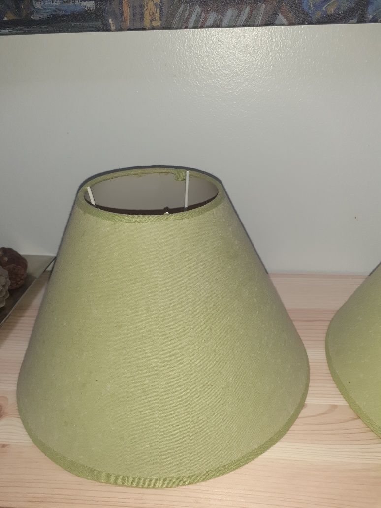 Conjunto de 2 abajures verde