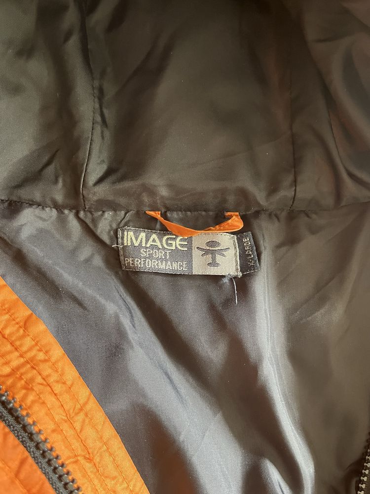 Puchowa kurtka pomarańczowa, marki IMAGE sport performance, rozmiar XL