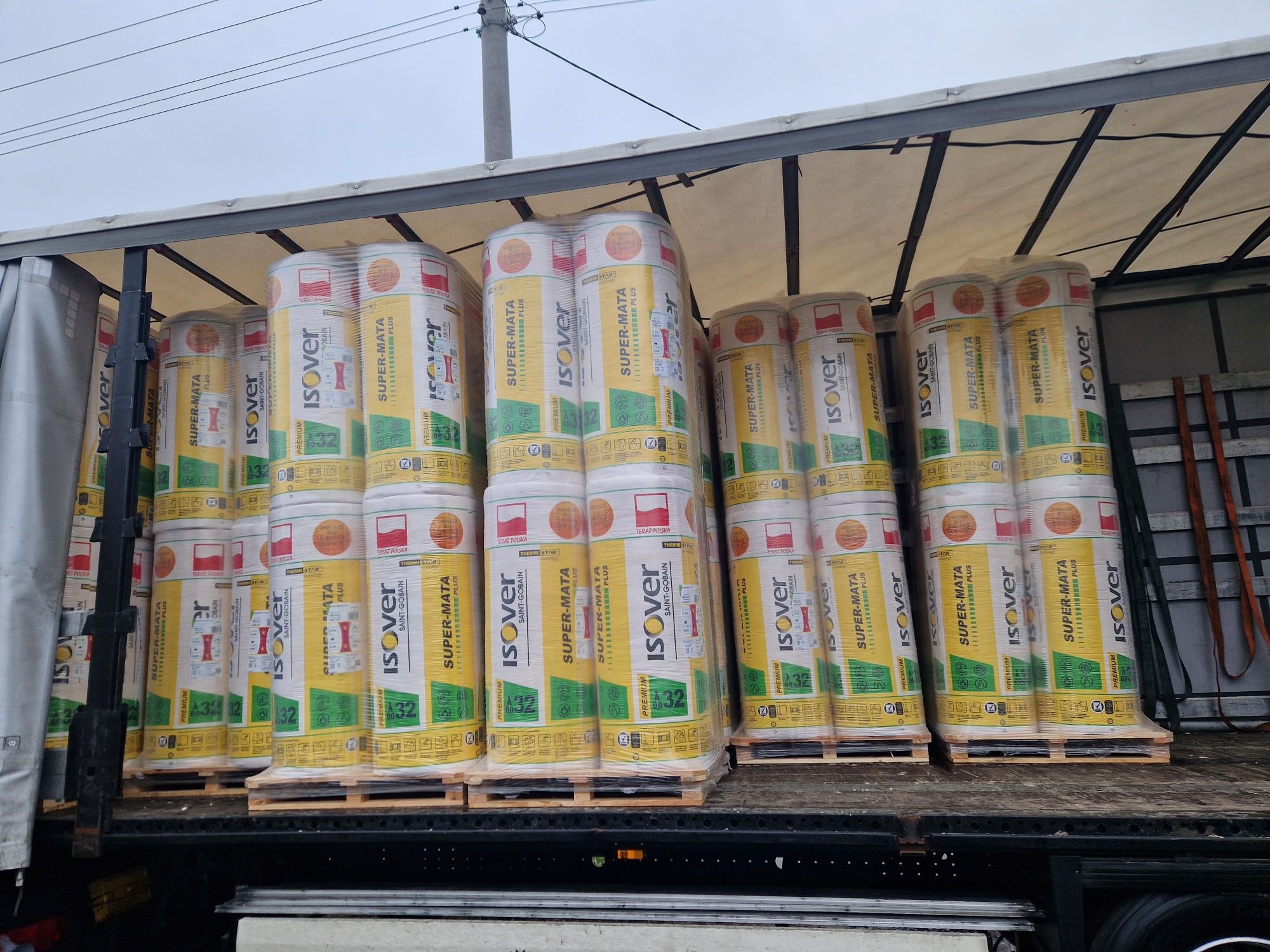 Wełna Isover Super Mata Plus 0,32 20 cm  60/158 rolka transport