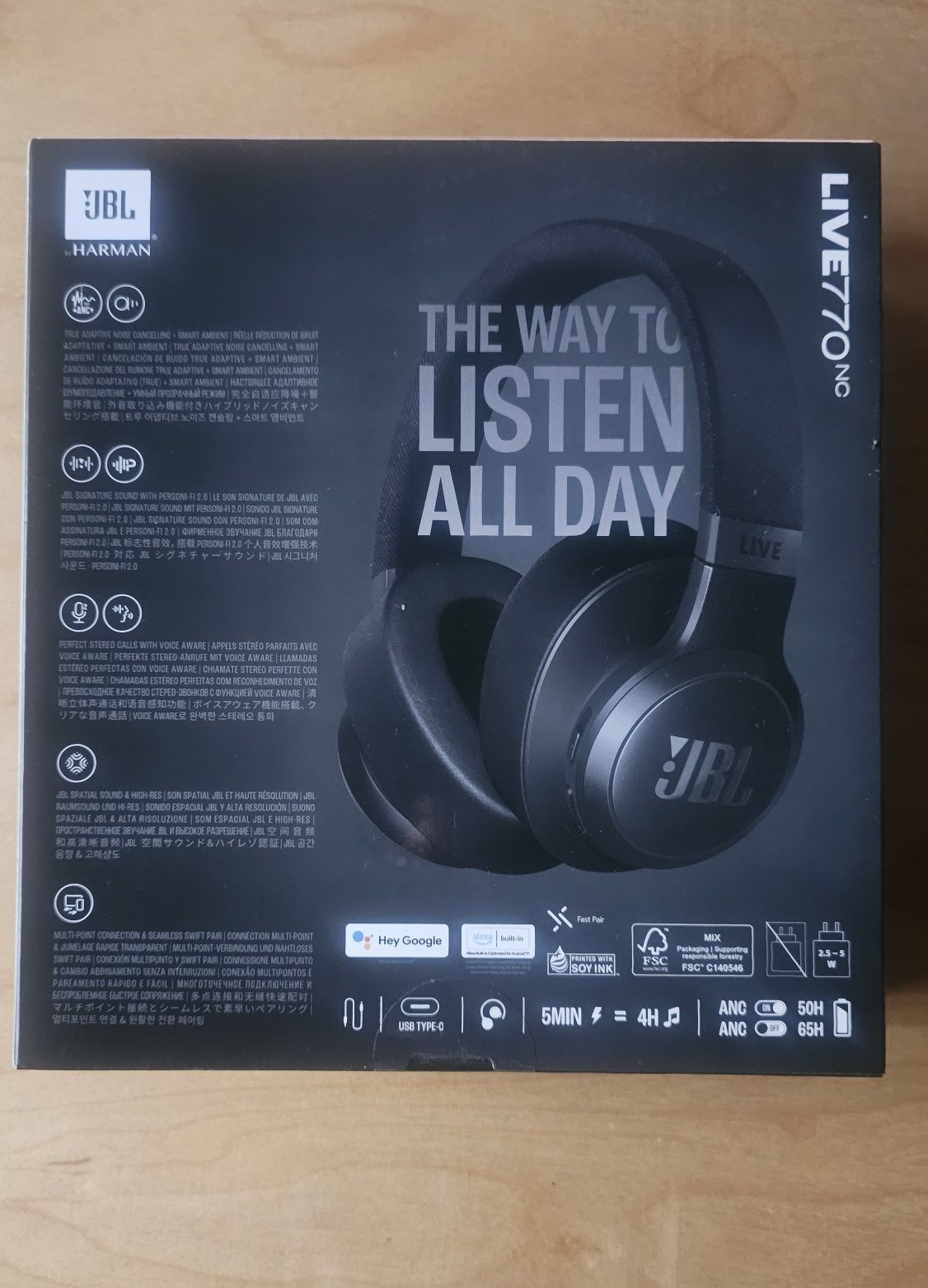Słuchawki bezprzewodowe JBL Live 770 NC