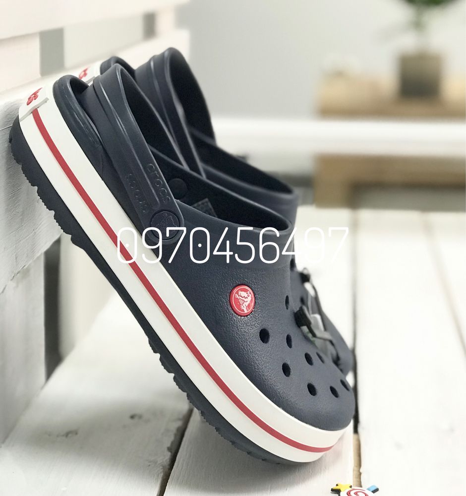 Чоловічі Крокси Темно Сині Мужские Кроксы Crocs Crocband Navy 43р