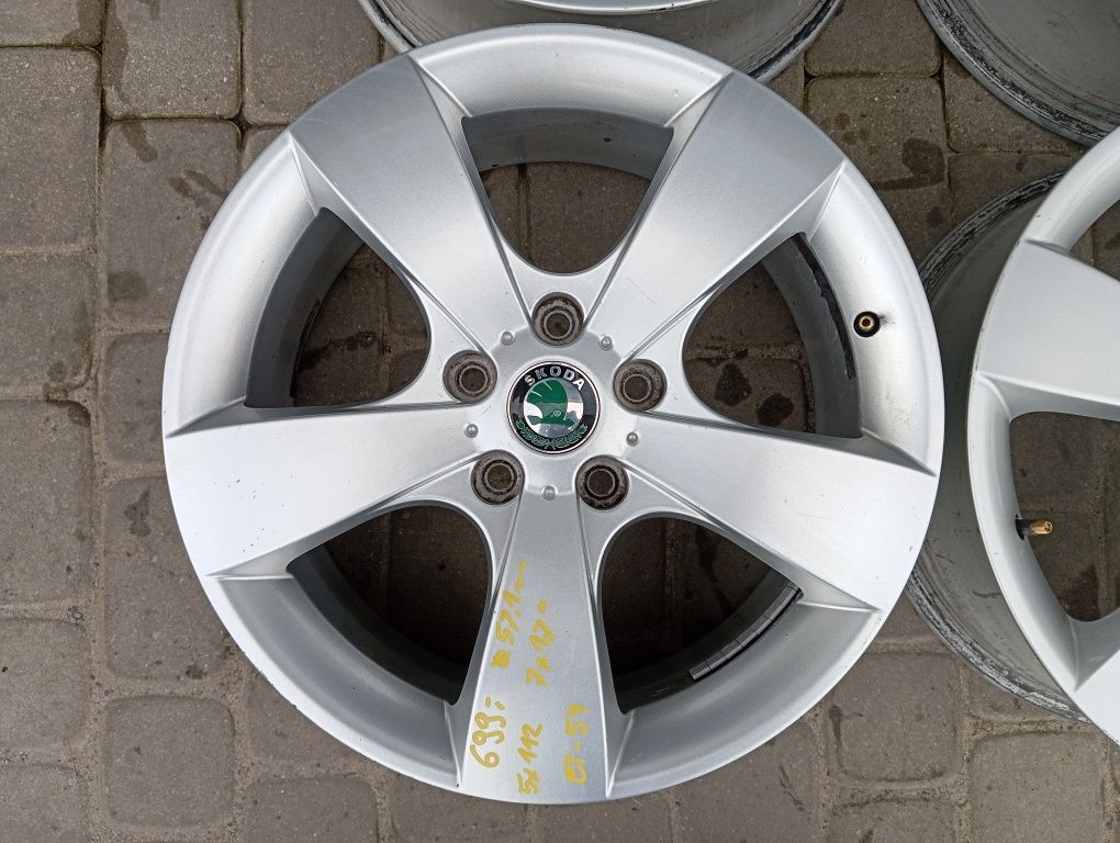 Felgi aluminiowe 5x112 17" Skoda