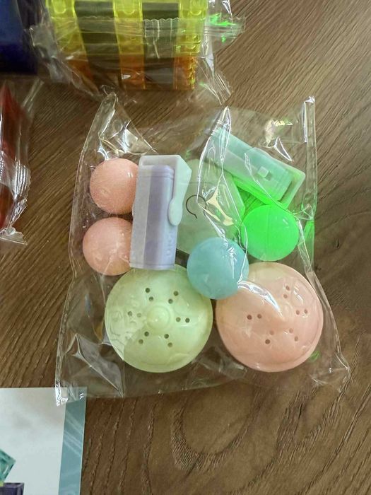 Klocki Magnetyczne Marble Tor Kulkowy Świecące Kulki 75 Elementów