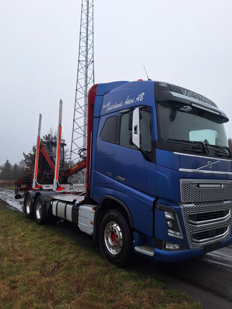 Volvo fh16 750 do drewna lasu 6x4 loglift 96s 2018