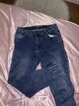 Skinny jeansy niebieskie