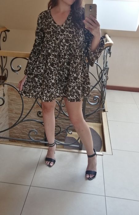 Sukienka /tunika w panterkę Boohoo r. 40