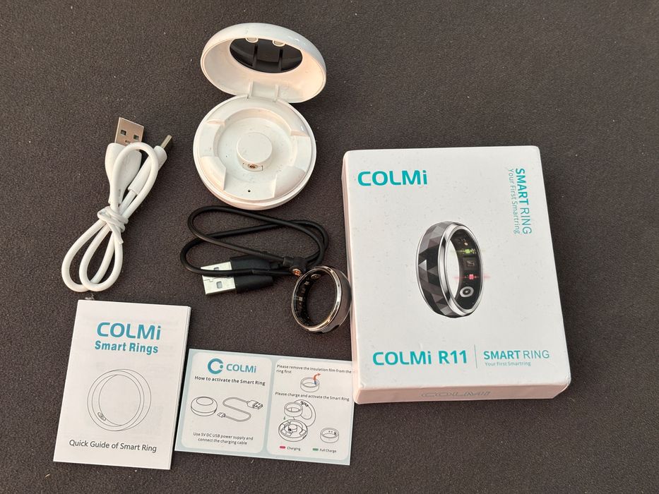 Obrączka Smart Ring COLMI R11 Czarny/szary nowy rozm.11 (64,7mm)