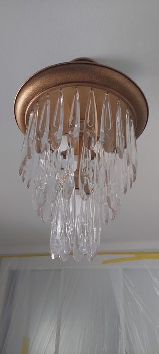 Candeeiro de teto em cristal